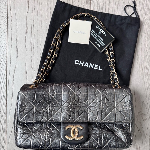 Chanel Embossed Quilted Paris-Moscou Moujik Flap Bag - Picture 10 of 10